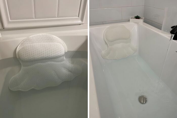  It Doesn't Get Much More Luxurious Than A Long Soak With A Bathtub Pillow For Added Comfort