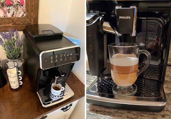  Don't Leave Your Morning Brew Up To Chance. This Philips Fully Automatic Espresso Machine Gets It Right Every Time