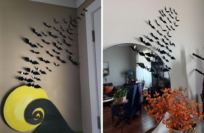  Just Don't Invite Ozzy Osborne To Your House While These Bat Decorations Are On The Wall