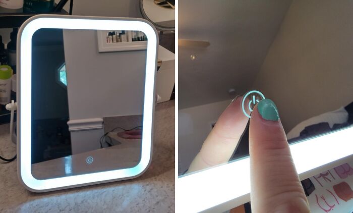 Mirror, Mirror On The Wall, Who's The Fairest Of Them All? It's You, Obviously, Especially With This Lighted Vanity Mirror Giving You The Perfect Lighting For Flawless Makeup Application