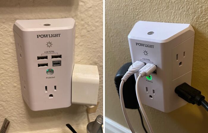 This Surge Protector With 4 USB Ports Is The Multi-Tasking Marvel That Will Keep Your Devices Charged And Your Space Organized