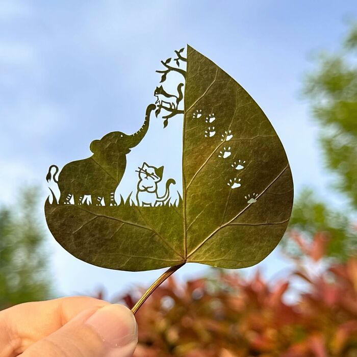 Nature’s Canvas: The Unbe-Leaf-Able Art Of Lito Leaf (New Pics)