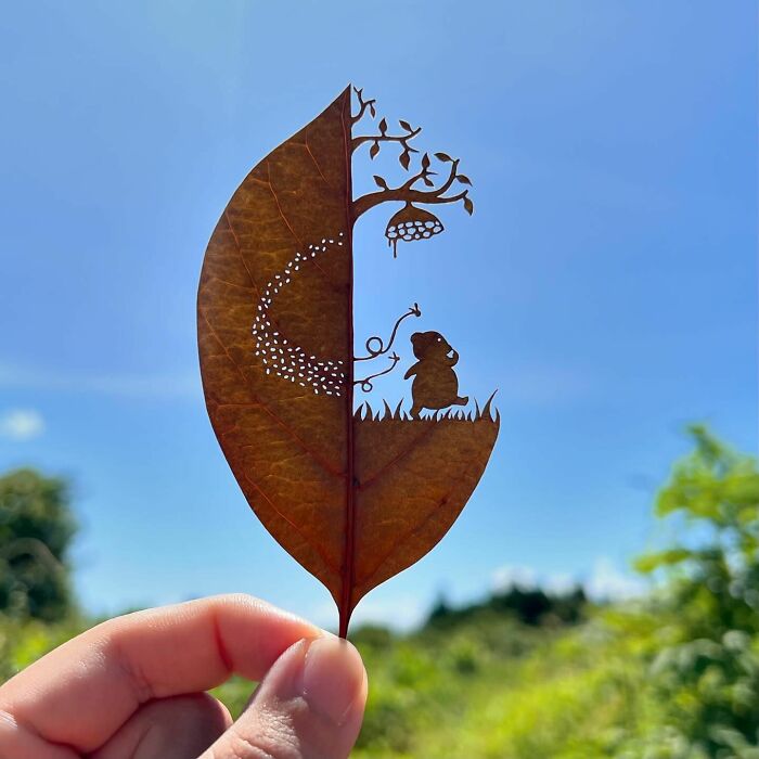 Nature’s Canvas: The Unbe-Leaf-Able Art Of Lito Leaf (New Pics)