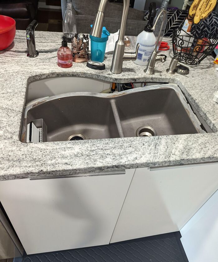 The Whole Kitchen Sink Just Fell Out Of The Counter