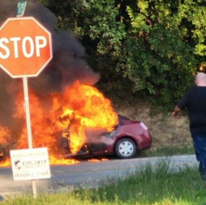 On My Way To Start College And My Car Caught Fire With Everything I Own Inside Of It