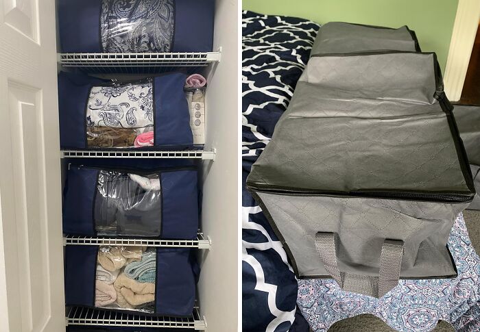 Out Of Sight, Out Of Mind (And Out Of The Way)! These Foldable Storage Containers Are Perfect For Stashing Away Seasonal Clothes, Extra Bedding, And Those Embarrassing Childhood Photos You Don't Want Anyone To See