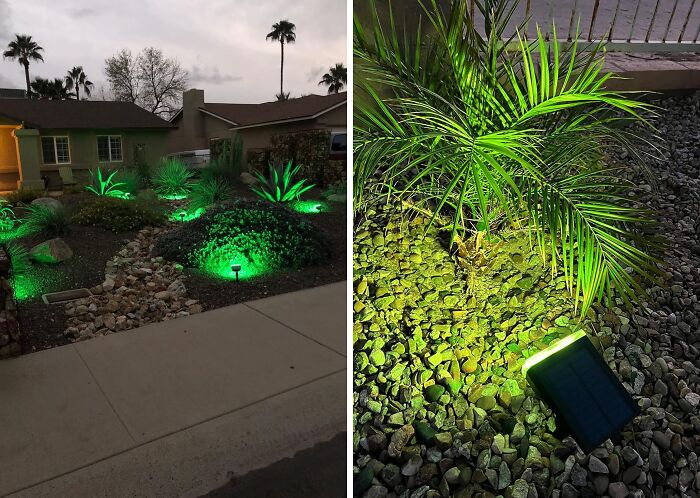 Your Garden Is About To Become A Nighttime Wonderland. These Waterproof Spotlights Can Be Used To Highlight Your Favorite Plants, Trees, And Decorations For Every Major Upcoming Holiday And Beyond