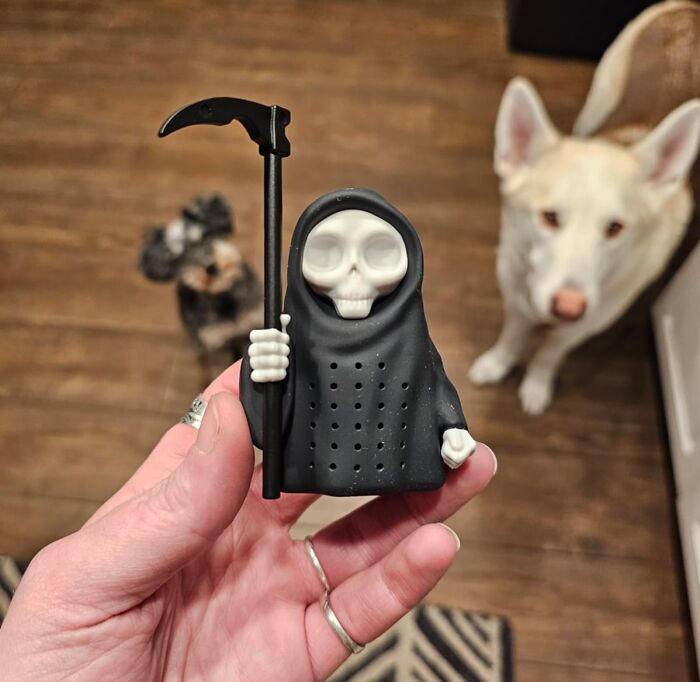 Death Before Decaf! This Grim Reaper Tea Infuser Will Make Your Morning Cuppa A Spooky Delight