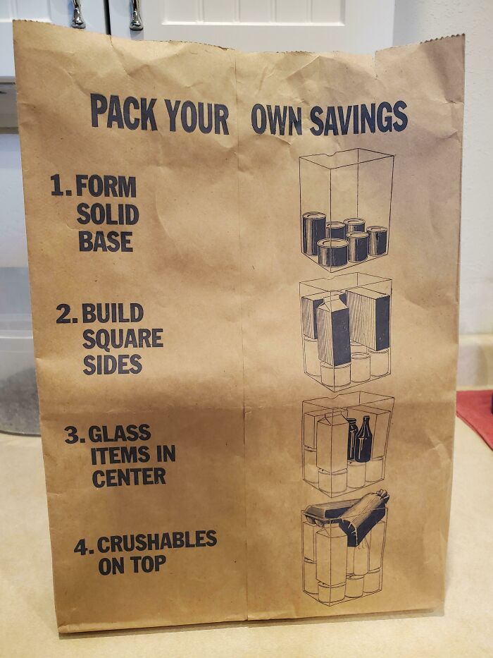 This Paper Bag That Shows You How To Pack It