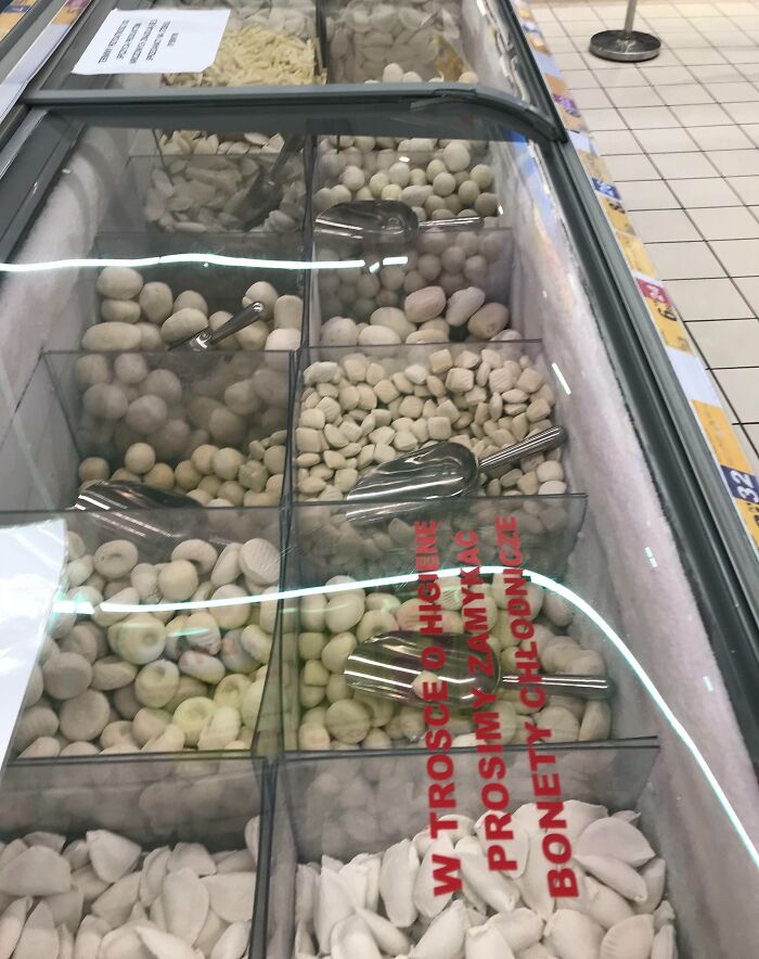 The Supermarket In My Hometown Eliminated The Packaging Of All Frozen Products (Including Meats And Veggies)