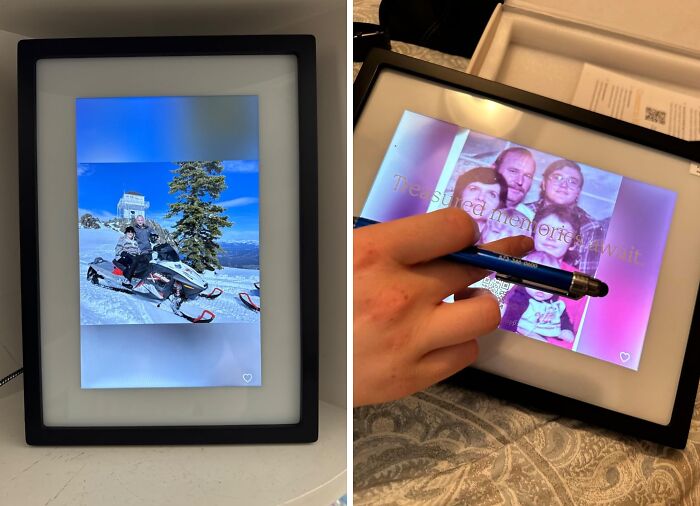 This Skylight Digital Picture Frame Is Like Having A Portal To Your Happiest Memories, Minus The Risk Of Getting Sucked Into An Alternate Dimension