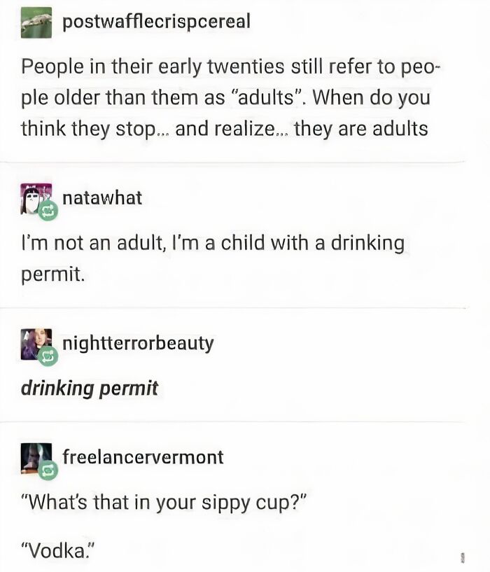 I Am A Child With A Drinking Permit