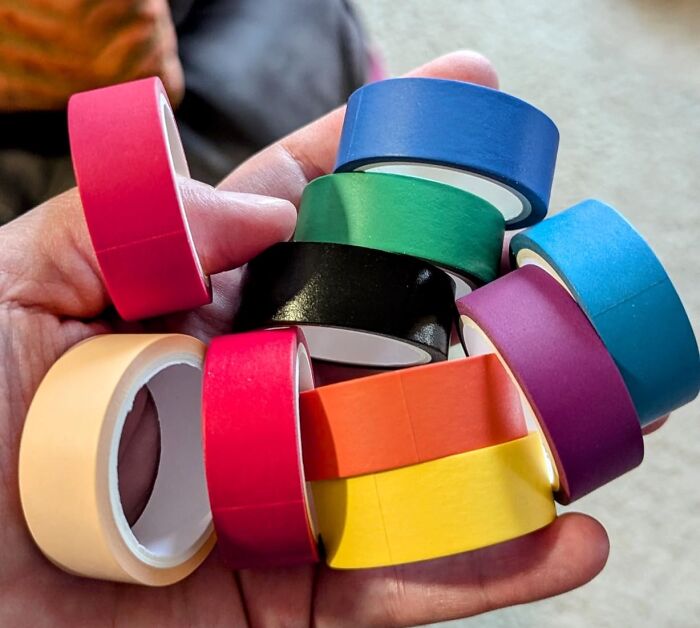 Curate Your Own Stick-On Louvre Without Angering Your Landlord Using This Colorful Washi Tape For An Art Wall