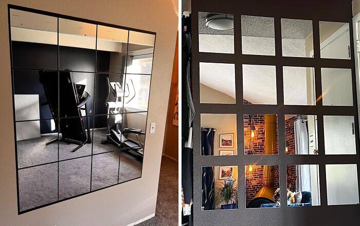 Multiply Your Room's Wow Factor With These Reflective 4x4 Mirror Squares That'll Have Your Walls Doing Double Takes