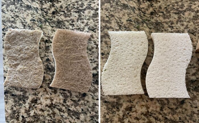 These Biodegradable Scruber Sponges Are Made Of Cellulose And Coconut But They Are Still Tough On Grime