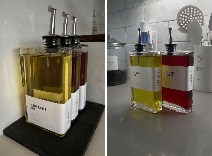 Savor The Style! Elevate Your Cooking And Dining Experience With This Sleek And Sophisticated Chic Oil And Vinegar Dispenser Set 