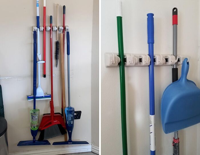 Elevate Your Cleaning Game And Free Up Floor Space With This Nifty Broom Wall Mount 