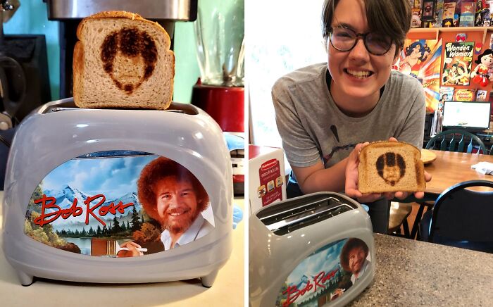 Paint Your Toast With Happy Little Burn Marks Using This Utterly Unnecessary Bob Ross Toaster 