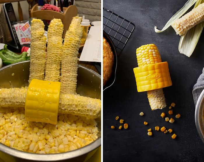 Strip Down To The Good Stuff With This Genius Corn Cob Stripper - The Quickest Way To Get Your Kernels In A Row And Your Corn On The Table!