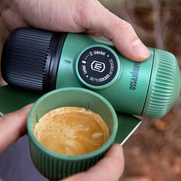 Get Your Caffeine Fix Anywhere, Anytime With This Sleek Portable Espresso Maker - A Compact, Easy-To-Use Solution That Brews Perfect Shots On-The-Go, So You Can Power Through Even The Busiest Of Days