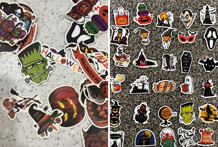 Bring A Touch Of Spooky Fun To Your Workspace With Halloween Stickers, A Set Of Creepy-Cute Designs To Decorate Your Laptop, Water Bottle, Or Any Other Office Supply You Can Get Your Claws On