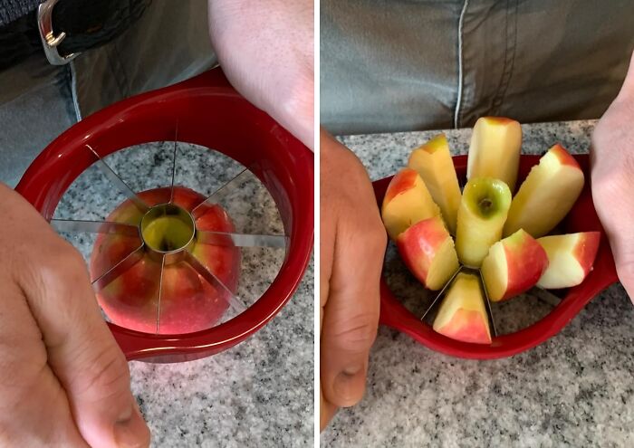 Slice Through The Hassle Of Snack Prep With This Genius Apple Slicer - A Quick And Easy Solution That Gets The Job Done In Seconds, Because Who Has Time To Waste On Tedious Apple Slicing When You're On-The-Go?