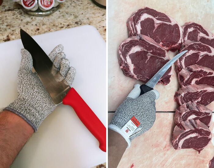 Slice, Dice, And Chop With Confidence - And All Your Fingers Intact - Thanks To These Ultra-Protective Cut Resistant Gloves. They're The Cutting Edge Of Kitchen Safety!