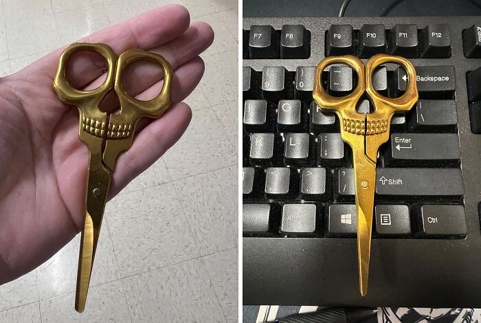 Cut To The Chase With These Skull Scissors