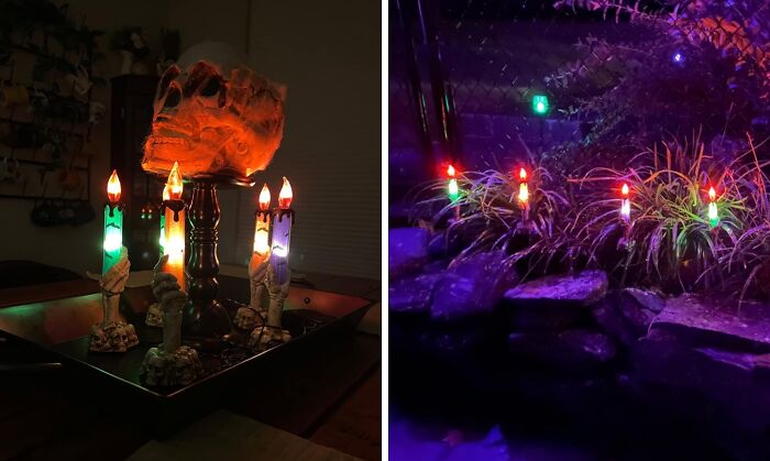 Creep Out The Squirrels With These Electric Halloween Candles