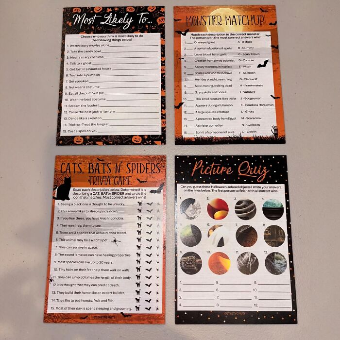 Torture Your Coworkers With Trust Falls And Team-Building Activities Using The Halloween Party Games Notepads