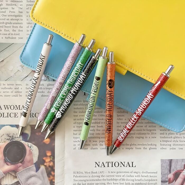 Slay Your To-Do List With These Glitter Pens That Killer Messages For Every Day Of The Week