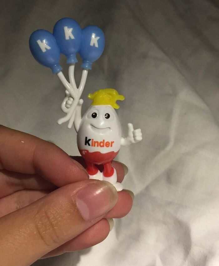 Deberían haber pensado un poco más en este juguete de huevos Kinder