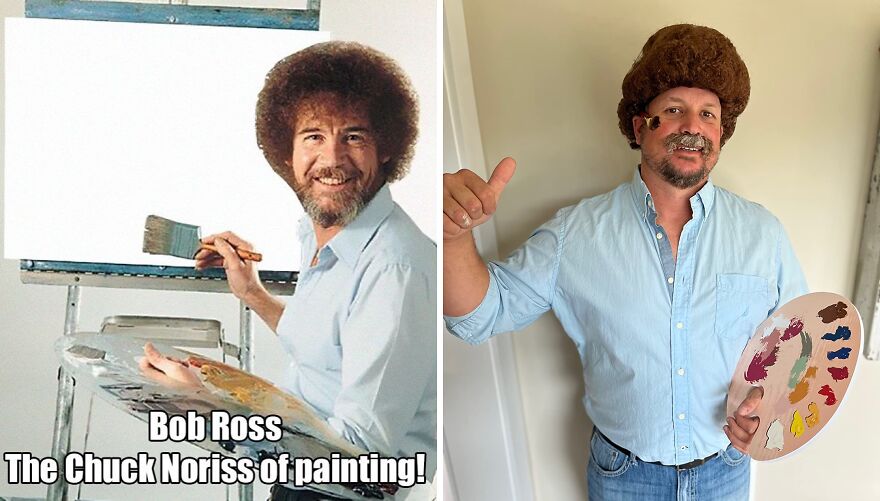 Unleash Your Inner Happy Little Painter With The Bob Ross Costume - Because Who Needs A Superpower When You Can Wield A Mighty Paintbrush?