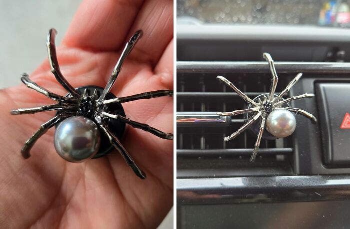 Infuse Your Vehicle With A Spooky Scent And A Dash Of Creepy Charm Using These Spider Air Fresheners Vent Clips 