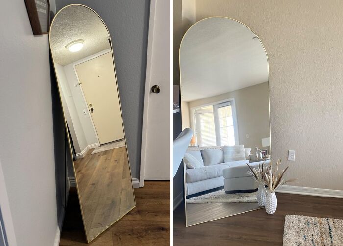 A Majestic Sweep Of Glass And Frame, The Arched Full Length Mirror Brings A Touch Of Regal Elegance To Any Room, At A Price That's Decidedly Less Aristocratic