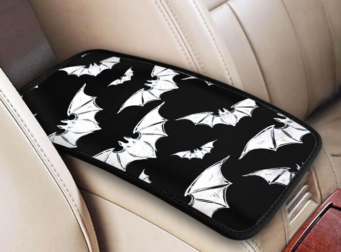 Vampires May Sparkle, But Your Car Will Shine With This Bat Motif Center Console Pad That's The Perfect Accessory For The Creature Of The Night In You