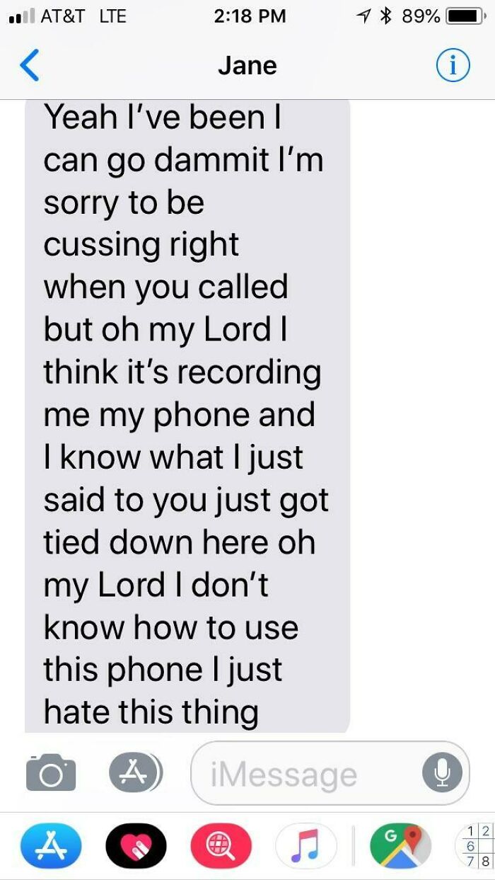 My Grandma’s Friend Used The Voice Text Option And Couldn’t Get It To Stop