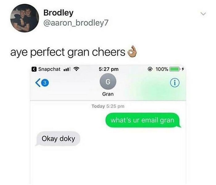 Gran Trying Her Hand At Texting