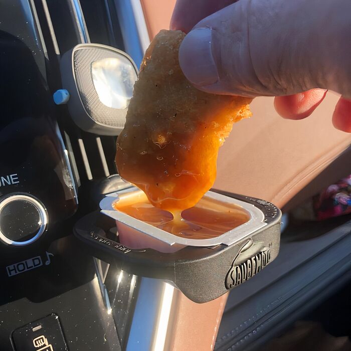 No More Saucy Surprises On The Go Thanks To The Car Sauce Holder