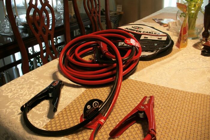 A Lifeline For Your Battery! These 20 Foot Jumper Cables Provide A Lengthy Rescue Reach, Getting You Back On The Road In No Time