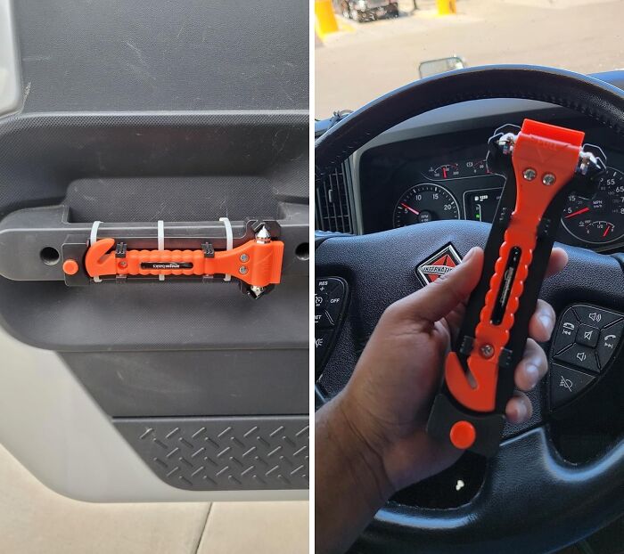 This Emergency Seat Belt Cutter Provides A Simple And Effective Way To Cut Through Seat Belts, Helping You Free Yourself Or Others From A Tangled Situation