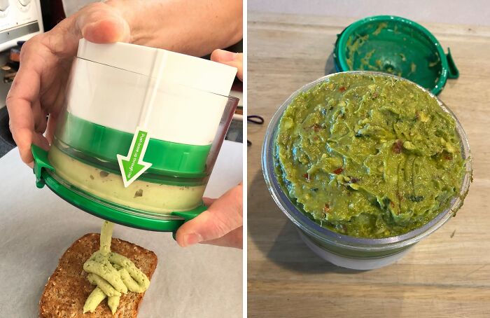 Holy Guacamoly! The Guac-Lock Container Is The Ultimate Dip-Saver, Keeping Your Precious Guac Fresh And Ready For Snack Time, Minus The Browning Blues