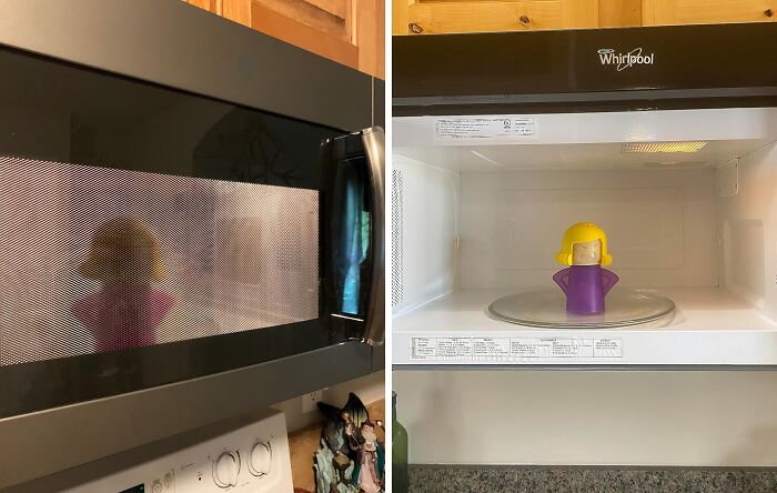 Microwave Messes Don't Stand A Chance Against The Fierce Angry Mama Microwave Cleaner , A Steam-Powered Superhero That Blasts Away Tough Splatters And Food Residue With Ease