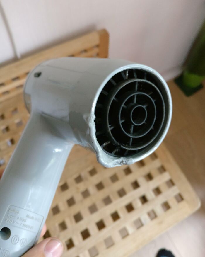 This Hair Dryer Melts Its Own Casing