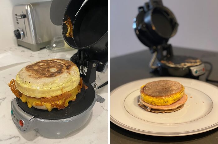 Start Your Day Off Right With The Mini Breakfast Sandwich Maker , A Fun And Functional Tool That Helps You Create Perfectly Proportioned Breakfast Sandwiches In Just A Few Easy Steps!