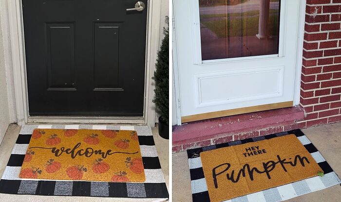 Step Into Cozy With This Fall Themed Doormat That's The Root Of All Warm Welcomes