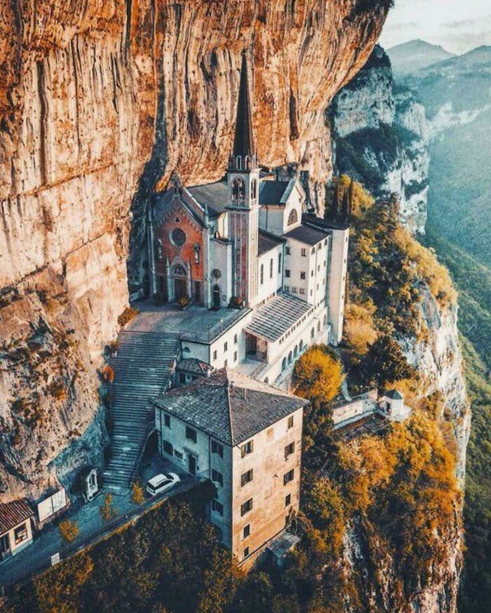 The Madonna Della Corona In Spiazzi, Italy