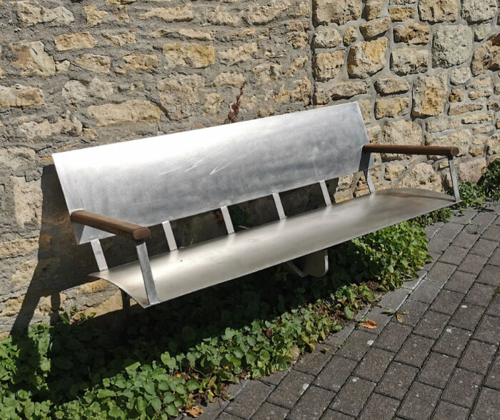 Just Saw This Bench Made Of An Old Playground Slide