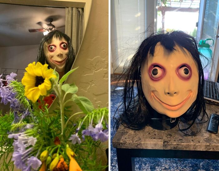 Summon The Spirit Of Internet Urban Legend With This Super Realistic Momo Mask That's Guaranteed To Traumatize Anyone Who Lays Eyes On It