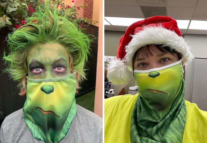 Spread Some Holiday Cheer (Or Not) With This Grumblingly Great Grinch Gaiter Mask - A Bah-Humbug Approved Accessory